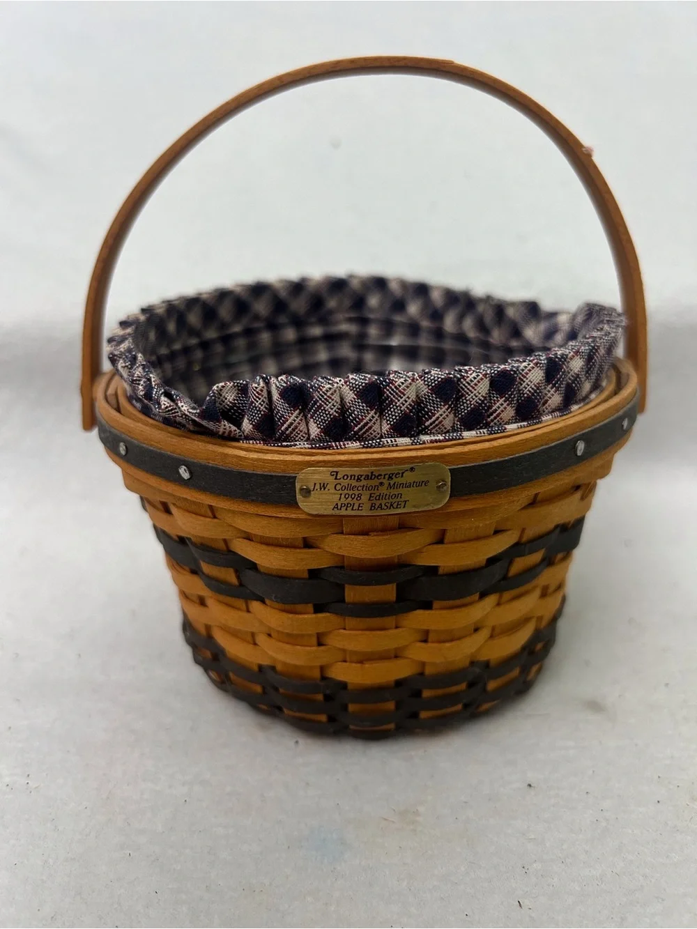Longaberger 1998 J.W. Collection Miniature Apple Basket